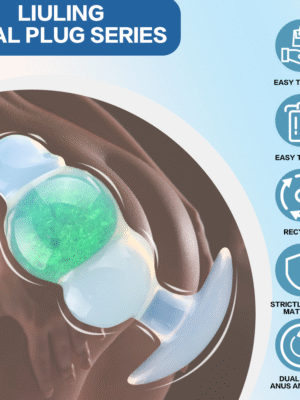 Liquid silicone Anus and Vagina plug Sex toy for women and men