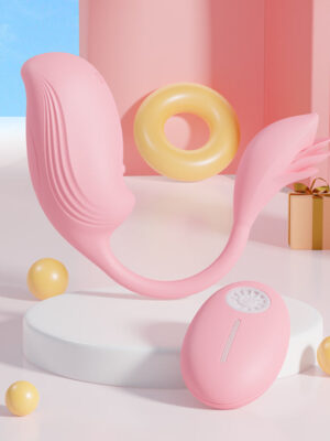 Phoenix vibration Double shock remote control vibrating jump egg for gril