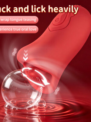 Flying fish tongue licker Real oral Licking shocking biting vibrator