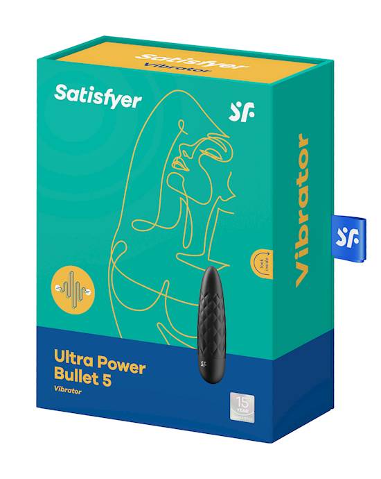 Ultra Power Bullet 5 Vibrator – Black -Violet- 3.8 Inch