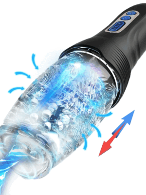 3.0 Version Male Rose Toy Thrusting Rotating Vibrating Oral Sex Masturbation Cup