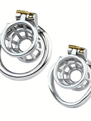 FRRK-200 Flared Shape Male Chastity Device Penis Cage Stainless Metal Cock Ring