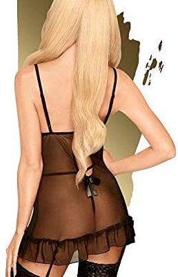 Penthouse Lingerie Guilty Icon Suspender Dress with Thong S/M