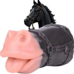 Realistic Horse Mouth Pocket Pussy Masturbator Animal Oral Sex Penis Massage