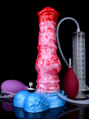 5242 Ejaculating Inflatable Dragon Dildo Anal Butt Plug