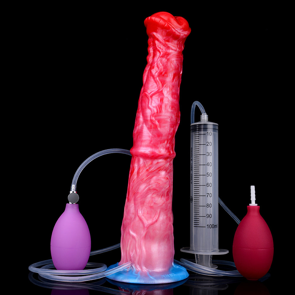 5258 Inflatable Squirting Horse Dildo for men sex toy