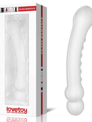 7.3" Glass Romance Crystal Clear Anal Dildo