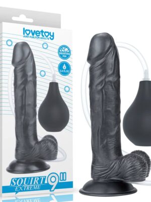 9'' Realistic Squirting Dildo with Enema Bulb