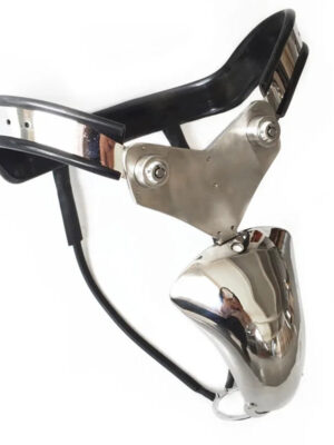 Black Emperor Stainless Steel Male Chastity Belt Lock Pants