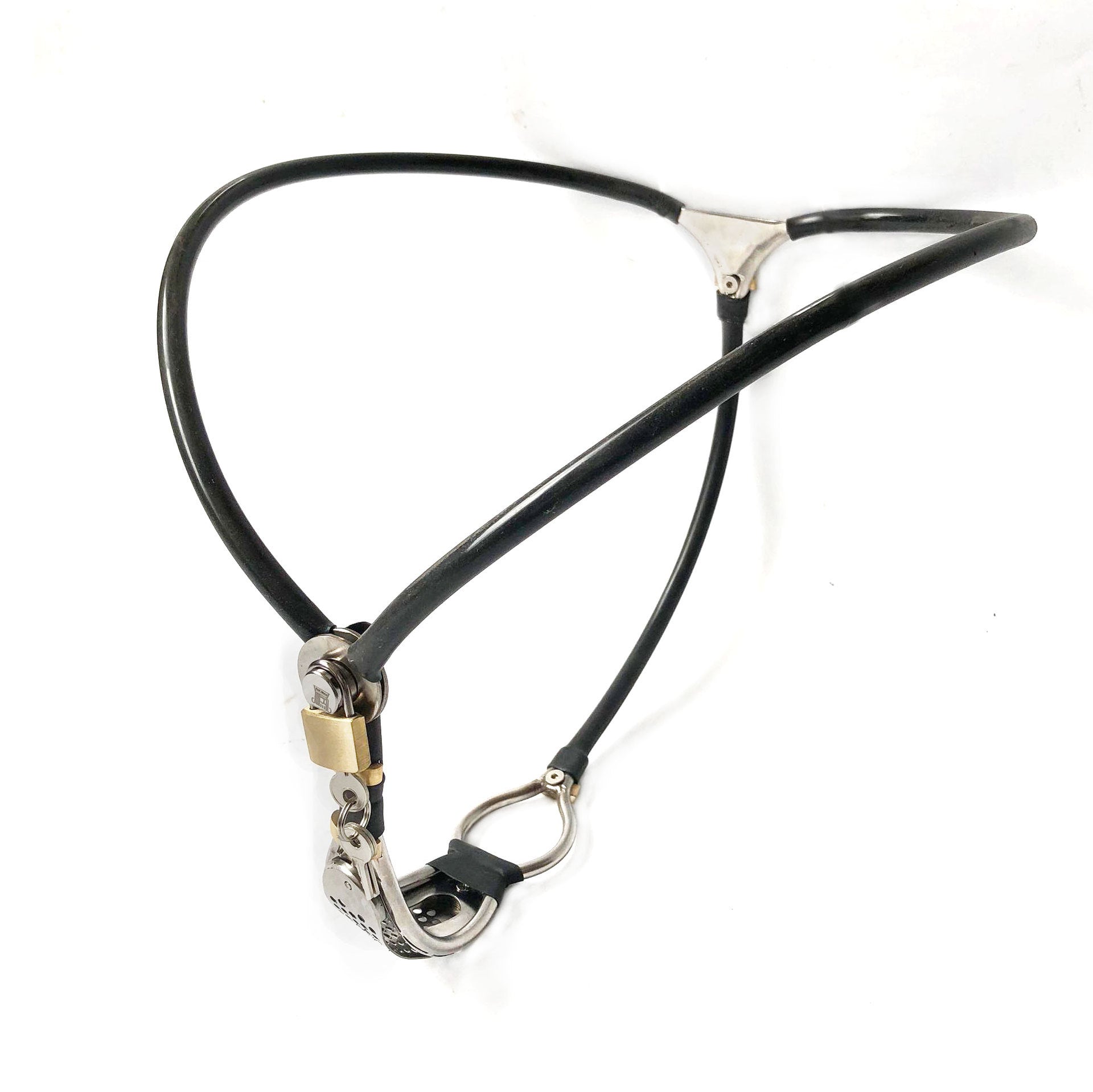 Black Emperor Y-Type Female Chastity Trousers Stainless Steel Stealth Chastity Belt - Image 3