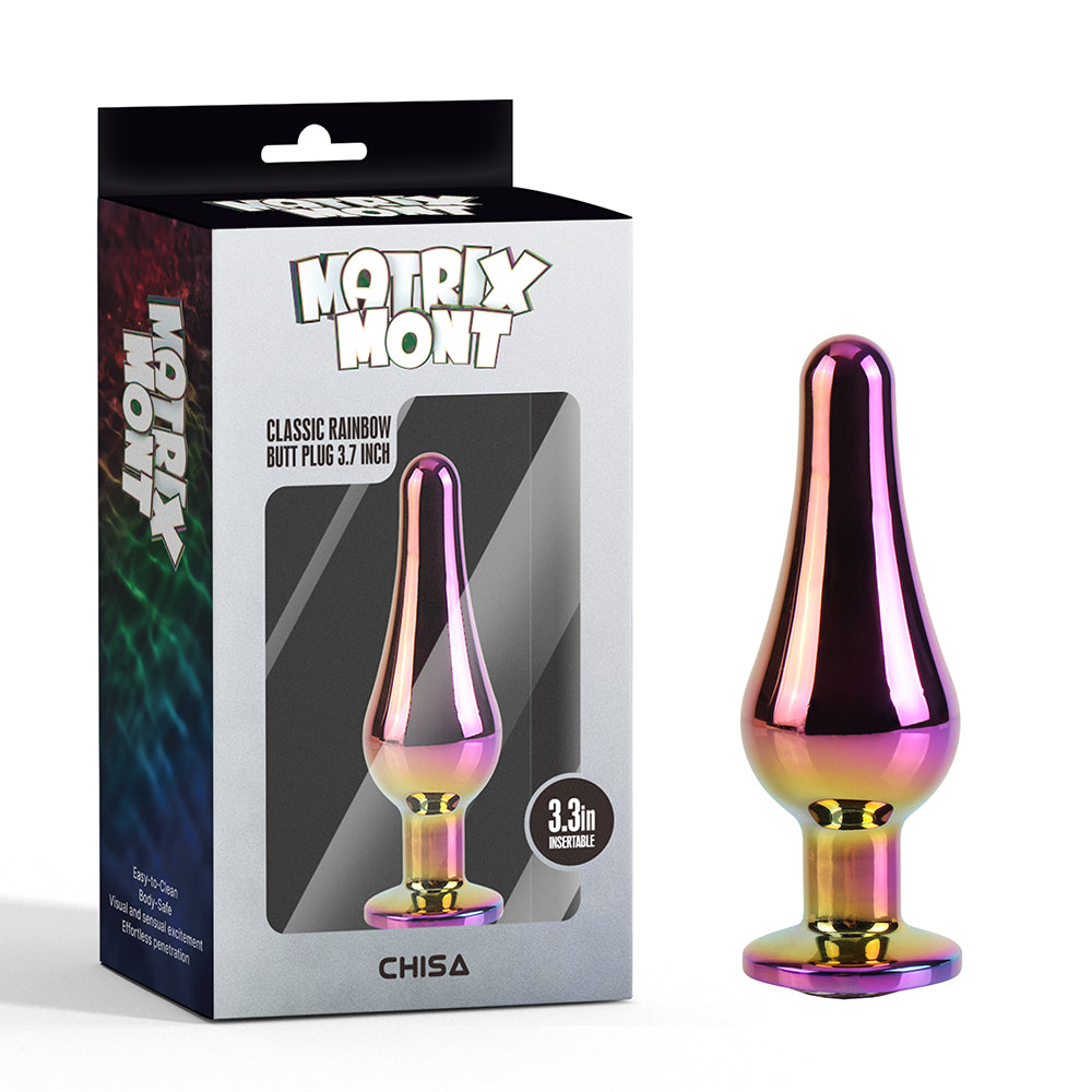 Chisa Classic Rainbow Butt Plug 3.7 Inch