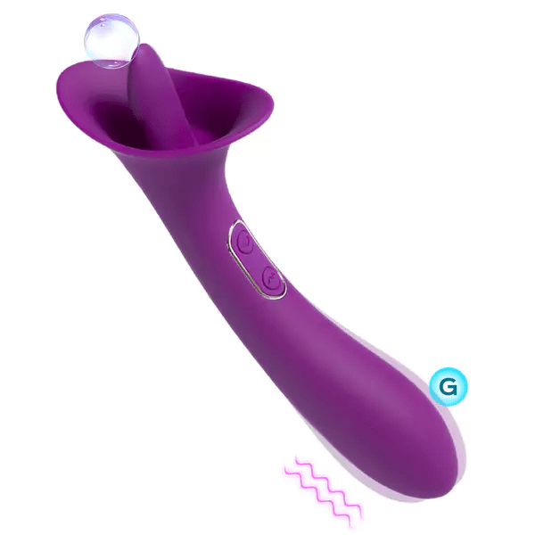 SHD S427 Clit Licking Tongue Vibrator with G Spot Stimulator