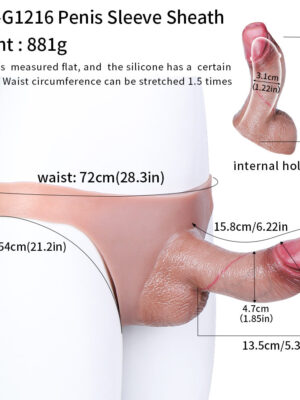 FAAK Wearing Realistic penis Leather pants Hollow panty Dildo