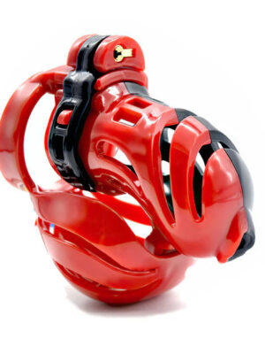 Gold Kinger 3D Electric Shock Chastity Cage