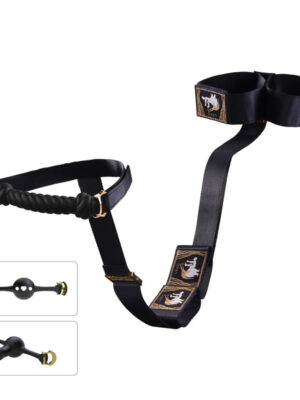 UPKO Hogtie Bondage Gear With Mouth Gags-Three different mouth gags included