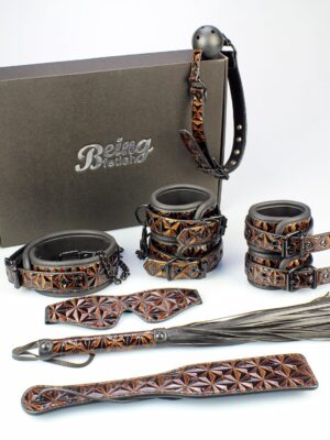 BF-40383C Brown 7pcs Bondage Kits