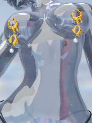 Moist Eyes Pearl Nipple Clamps