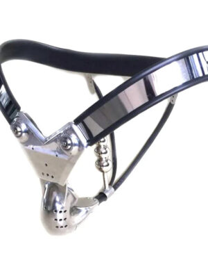 Black emperor Steel stainless steel chastity belt panties with anal plug