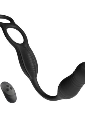 2024 new Prostate Massager Vibrating Anal plug double rings with remote control