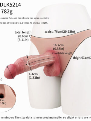 Fantasy Wear 8.11 Inch Sheath Underwear Realistic Silicone Penis Extender 5214