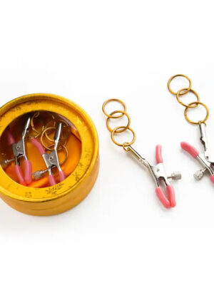 Roomfun®Sex Breast Clamp Metal ring Nipple Clip Bondage Adult SM Fetish Flirt Toy Clit G-Spot Stimulate