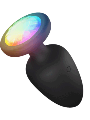 Ruby 10 Vibrating Light-Up Led Butt Plugs