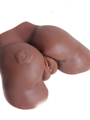 Small-sized Plum Tattoo Black Ass and Vagina masturbator