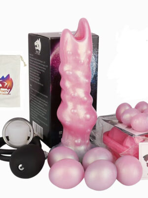 8Inch The Dog Ovipositor Dildo Erh Anal Plug with Pump