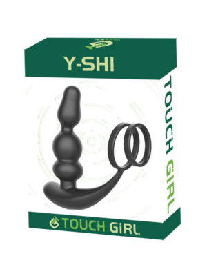 Touch Girl Y-SHI Remote control prostate massager locking ring Noice anal orgasm