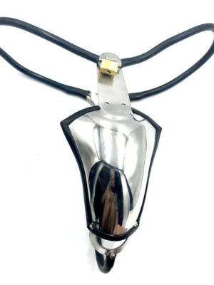 Black Emperor Invisible Male Chastity Belt with Scrotal Mask