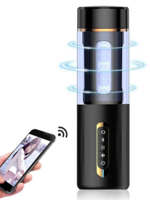 Omysky Male Automatic Telescopic Masturbation Intelligent Voice Pussy Blowjob with Bluetooth