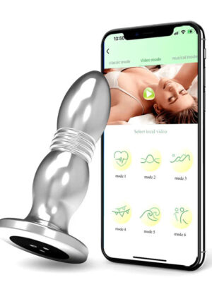 App Controlled Vibrating Metal Butt Plug