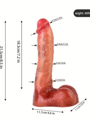 FAAK-G195 Silicone Realistic Dildo Skin Touch Penis With Suction Cup