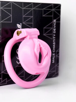 FRRK-185 Male Pink Resin Chastity Cages Device Penis Lock