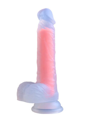 Yeain  Rainbow Color Silicone Realistic Big Dildo
