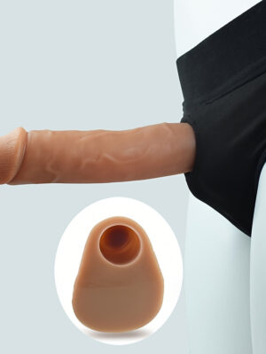 S104T Realistic Dildo Penis Sleeve With Pants Silicone Hollow Dildo