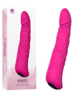 SHD Kings Vibrating Silicone 8'' Dildo