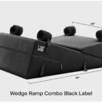 Liberator Black Label Wedge Ramp Combo Intimate Sex Pillow With Wrist Cuffs and Blindfold